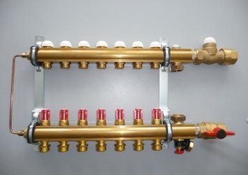 Модуль управления для напольного отопления ,подключение снизу .COMPACTFLOOR light SK (Подкл. 10 отводов) 3F53380 фото