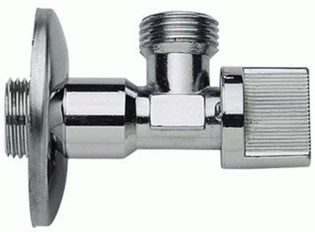 Кран шаровый для подключения сантехприборов НН HERZ (Подкл. Угловой, 1/2 -3/4") 1255201 фото