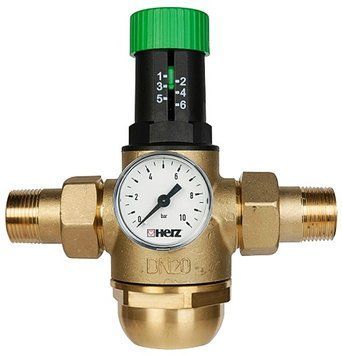 Редуктор тиску HERZ- 2682, діапазон регулювання 1,0-6,0 бар,Ду20 мм. Температура 0-70 С. 1268222 фото