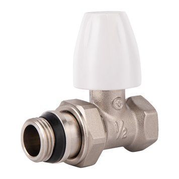 Кран SD Plus 1/2" ВЗ з антипротіканням для радіатора прямий SD226W15 фото
